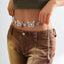Creative exaggeration metal single-layer pants chain body chain hip-hop punk butterfly tassel waist chain - Korvel