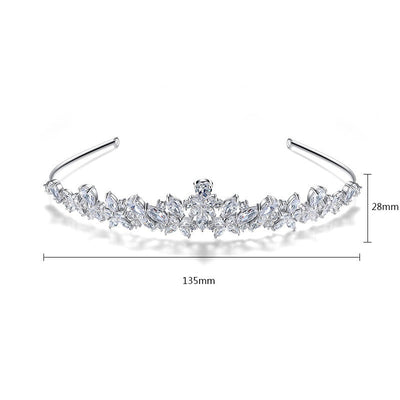 Elegant Copper Zircon Headband for Special Occasions
