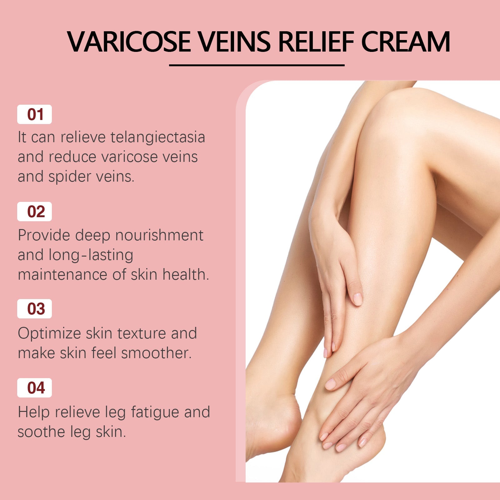 Venous Repair Cream Leg Massage To Relieve Leg Swelling Earthworm Leg Skin Body Massage Cream - Korvel