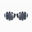 Striped Zebra Oval Sunglasses New Net Red Street Shot Personality Female Hip Hop Sunglasses Trend - Korvel