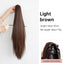 Grab clip ponytail wig female straight hair ponytail mini small grab clip ponytail long straight hair chemical fiber wig high ponytail - Korvel
