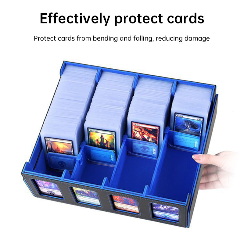 Large-capacity 3000+ Tabletop Game Card Storage Box - Yu-Gi-Oh! & Pokémon Flip-Top Card Case - Korvel