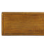 Solid wood end table, rectangular 23.6 inch narrow edge table with drawers, vintage bedside table， Antique Brown - Korvel