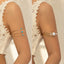 Handmade Multi-Layer Turquoise and Pearl Arm Chain Bracelet