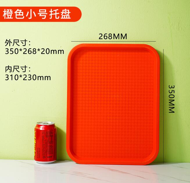 3 SIZE Large Foodservice Tray, Rectangular food trays Plastic Drink Serving Tray for Serving Drinks Snacks Tea - Korvel