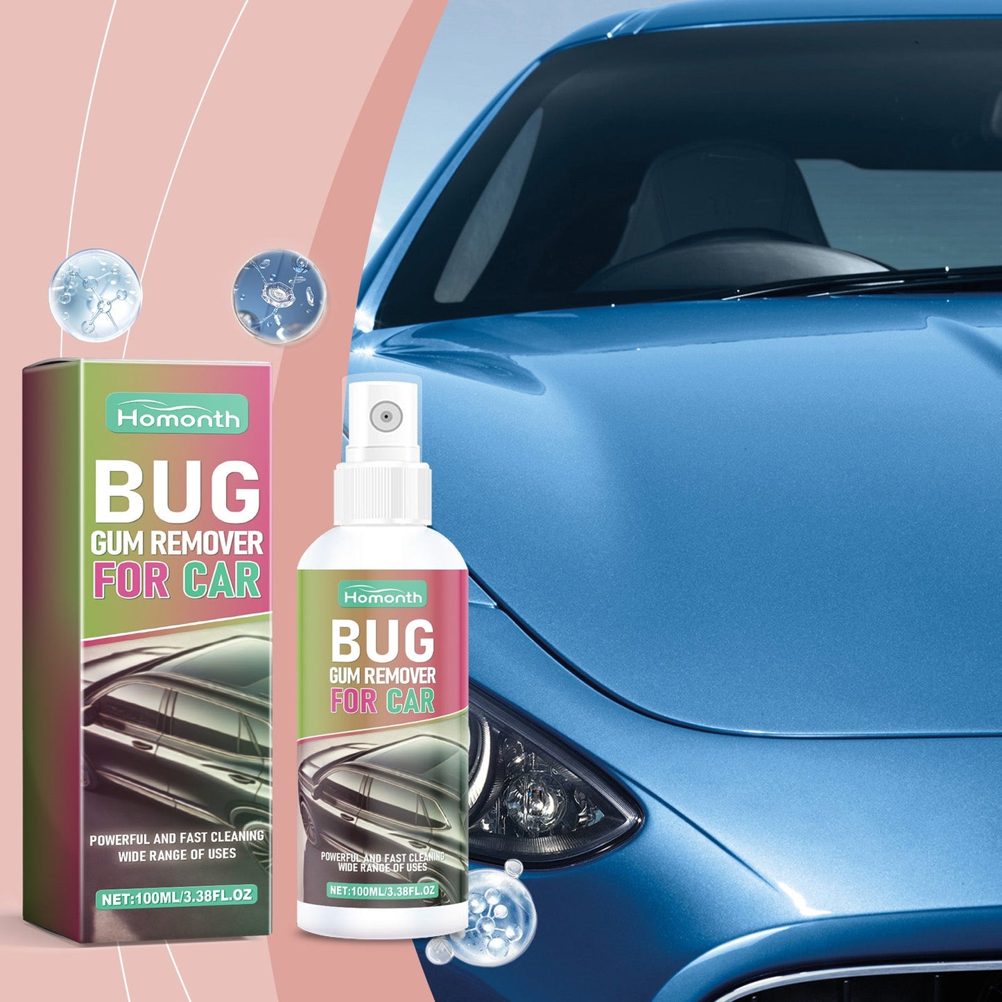 Auto Shellac Cleaning Agent Car Paint Decontaminating Bird Droit Resin Shellac Bug Spot Foam Cleaner - Korvel