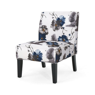 Elegant Accent Chair in Blue and Multi-Color