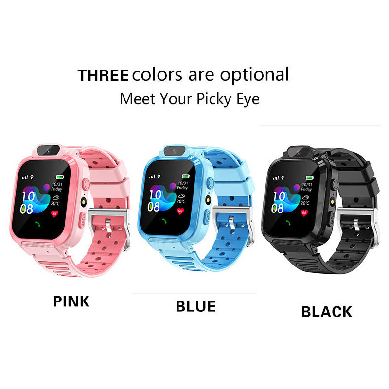 Children's Smart Phone Watch Waterproof Q12 English Multi Language GPS Positioning - Korvel