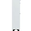 Shoe Cabinet , Shoe storage shelves, metal leg, White - Korvel
