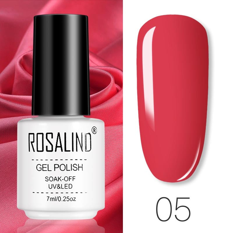 ROSALIND Gel Polish Set Manicure for Nails Semi Permanent Vernis top coat UV LED Gel Varnish Soak Off Nail Art Gel Nail Polish - Korvel