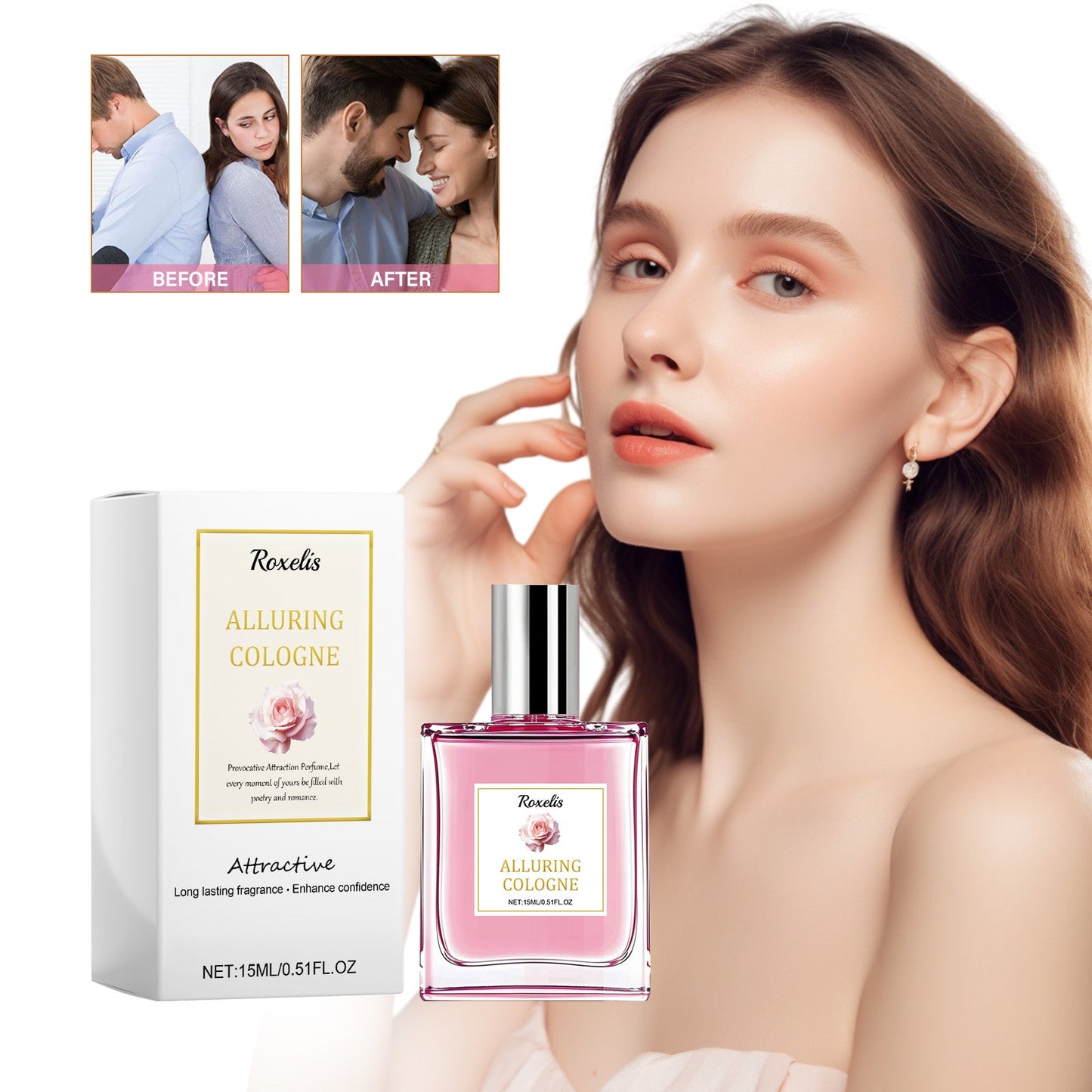 Parfum Pheromone Scenté à la Rose pour Femmes