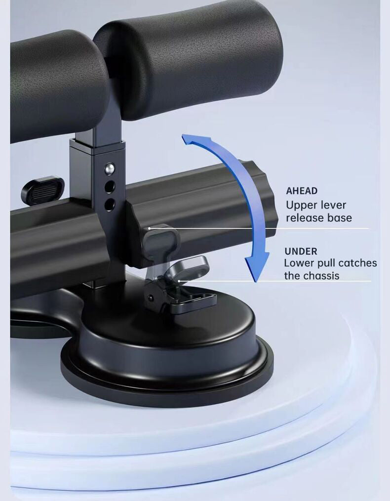 Portable Self-Suction Sit-up Bar Abdominal Core Trainer Movement Auxiliary Device Adjustable Sit Up Assistant - Korvel