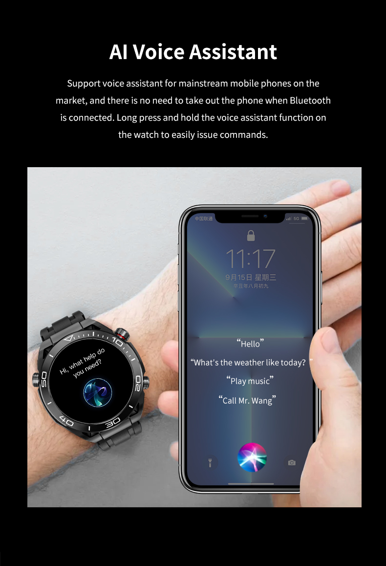GS ultimate full touch screen smartwatch sports running Bluetooth call bracelet - Korvel