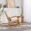 Chaise Berçante Rembourrée Classique avec Coussin Lombaire