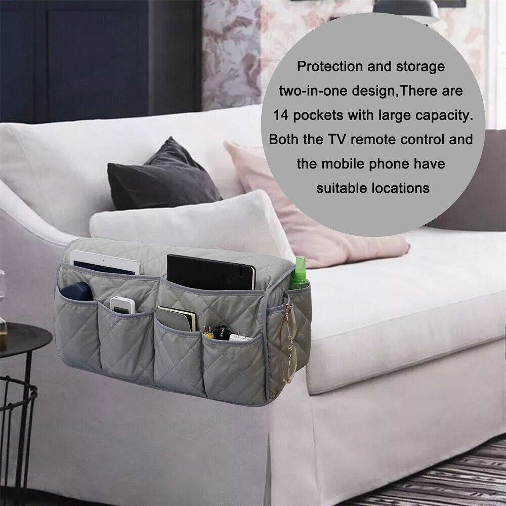 Sofa Armrest Storage Bag - Stylish and Functional Organizer