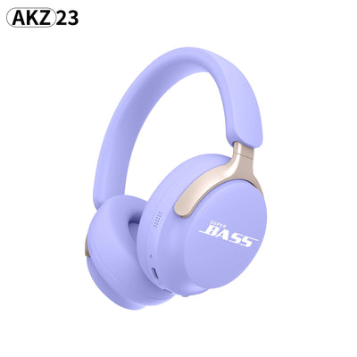 New wireless Bluetooth headset with macaron color AKZ-23 card insertion FM headset - Korvel