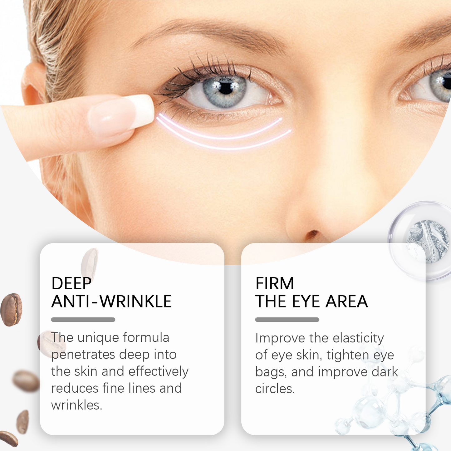 Firming Eye Cream Moisturizes And Tightens The Skin Around The Eyes And Lightens Fine Lines - Korvel