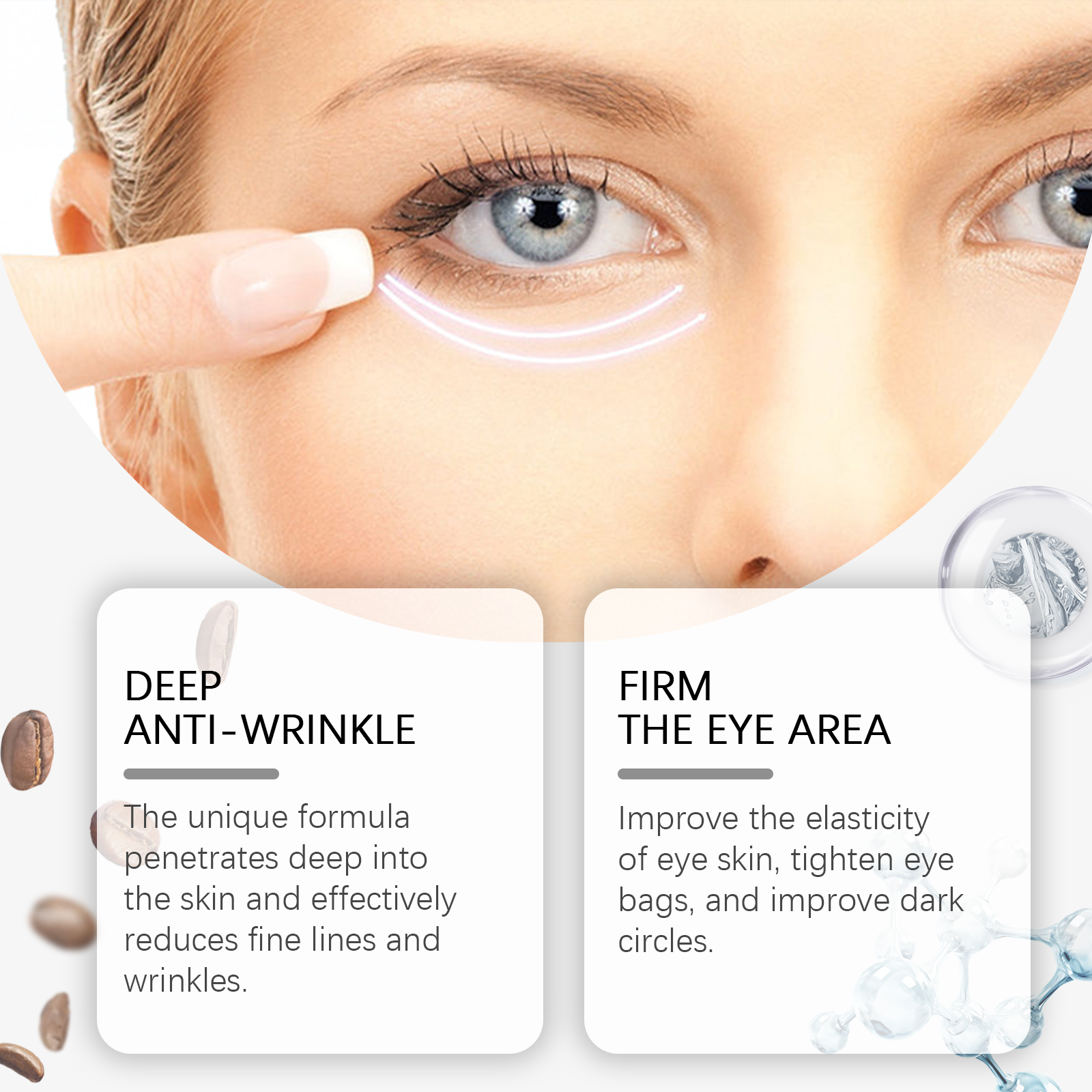 Firming Eye Cream Moisturizes And Tightens The Skin Around The Eyes And Lightens Fine Lines - Korvel