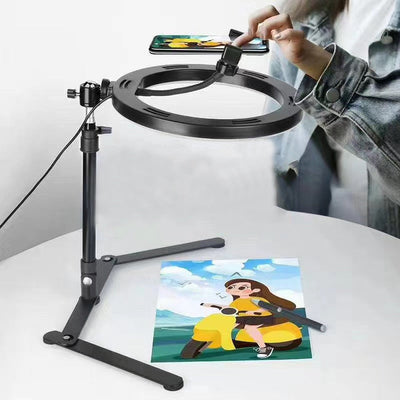 Premium 26CM Video Ring Light with Tripod Stand