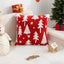 Christmas Pillow Cover (Excluding Pillow Core) Snowflake Velvet Jacquard Christmas Tree Elk Festival Decoration - Korvel