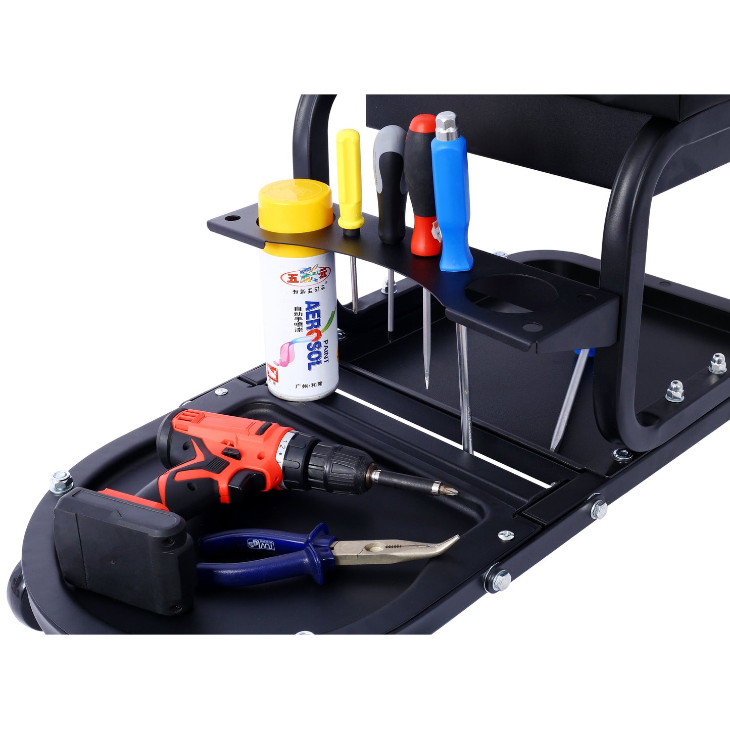 Ultimate Rolling Details and Multifunctional Car, 15'1/2 "x 8'3/4" x 18'1/2 "- Black - Korvel
