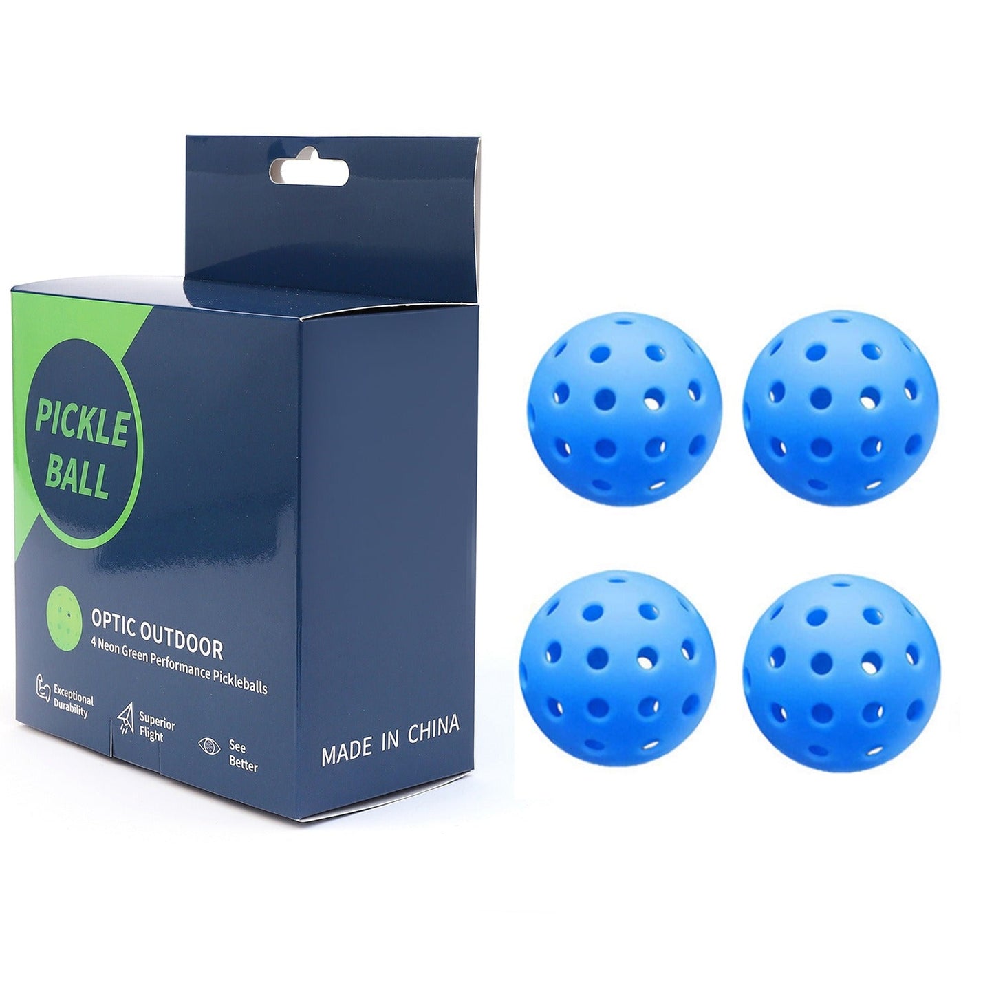 Premium 74mm PE Pickleball - Color Box Edition
