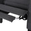 Smoke Fabric Push Back Chair for Elegant Home Décor - Korvel