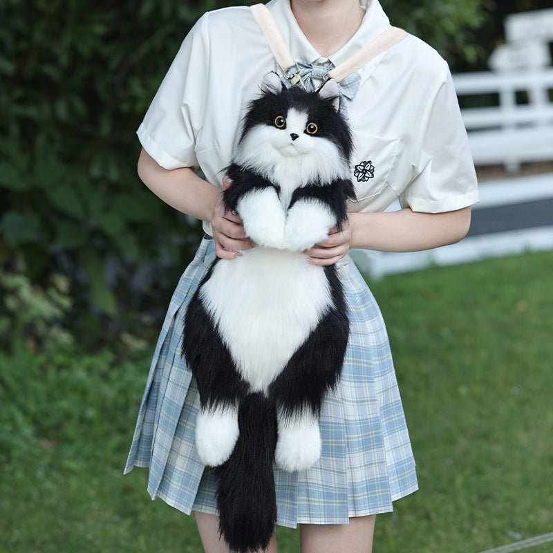 Handmade plush cat backpacks: super cute, trendy. Great bday gifts or toys, doubles as a cat - themed shopping bag! - Korvel