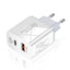 QC3.0 Fast Charging PD Charger USB-A+Type-C Dual Port Charging Head - Korvel