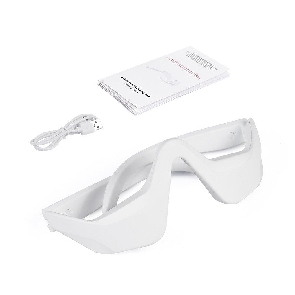 Microcurrent Massaging Eye Beauty Device with EMS and Red Light for Eye Massage and Dark Circle Reduction - Korvel