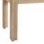 TREXM 3-piece retro dining table, rectangular stand table, and 2 4-person wooden stools (made of natural wood) - Korvel