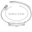 Stainless steel personalized engraved three color curved bracelet simple and personalized women's bracelet - Korvel