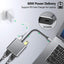 Type-C hub to dual HDMI PD USB3.0 hub for mobile phones, laptops, and multi port docking stations - Korvel