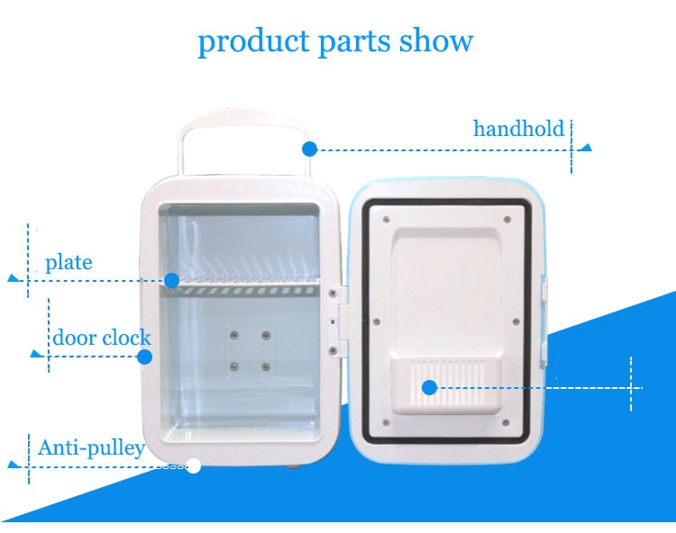 4L Electric Car Refrigerator - Mini Dual Use Cooling Solution