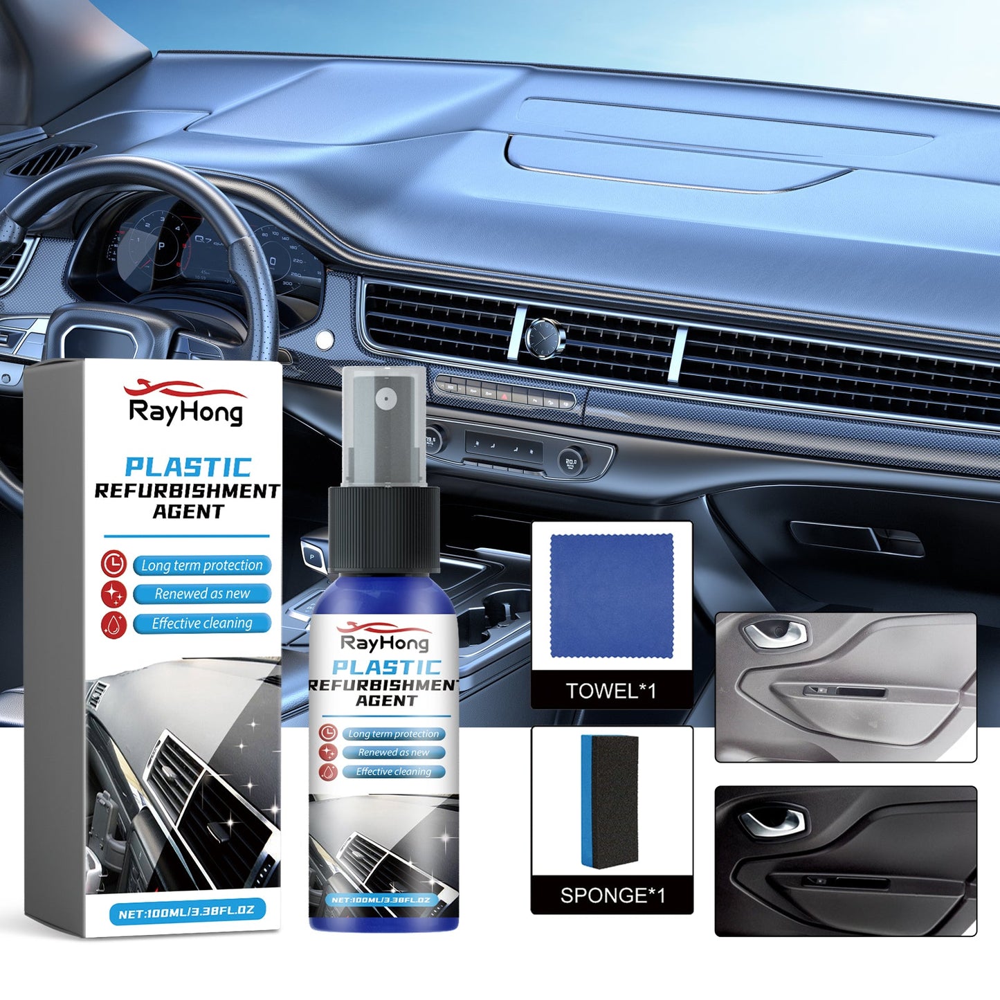 Premium Plastic Refurbishment Agent for Automotive Interiors