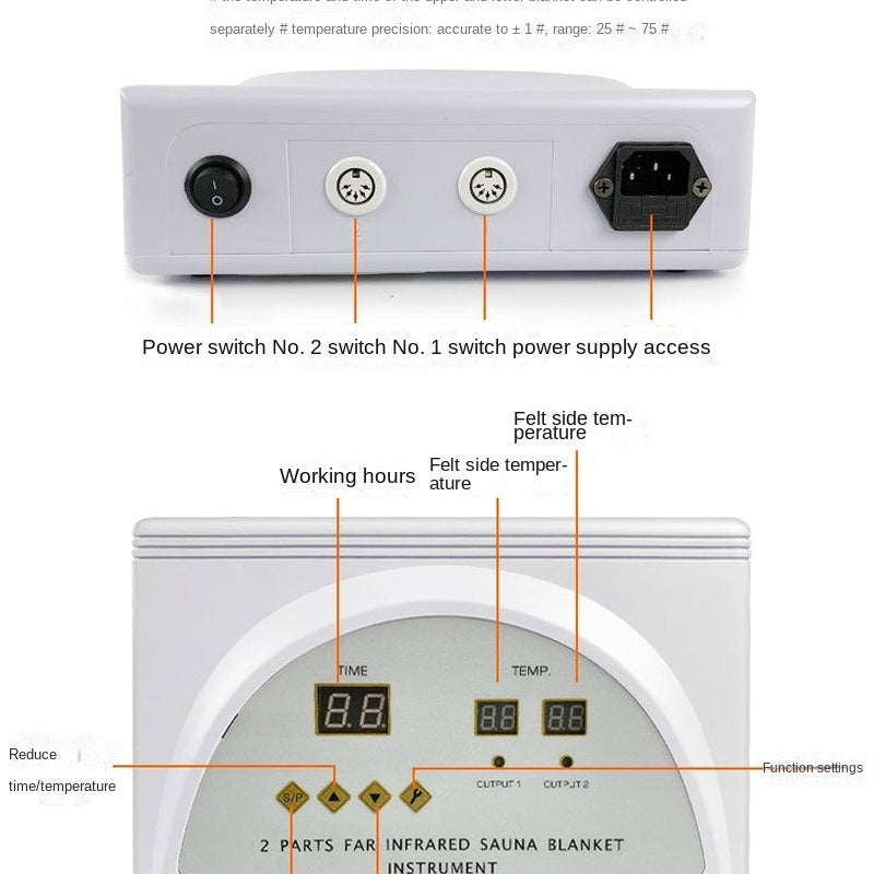 Premium Infrared Remote Control Sweat Blanket