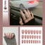 Premium Stiletto Press-On Nails with Glue - 24 Pieces