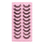 New Russian Volume False Eyelashes DD Curved Thick Eyelashes Ten Pairs Of Chemical Fiber Natural Charm Eyelashes - Korvel