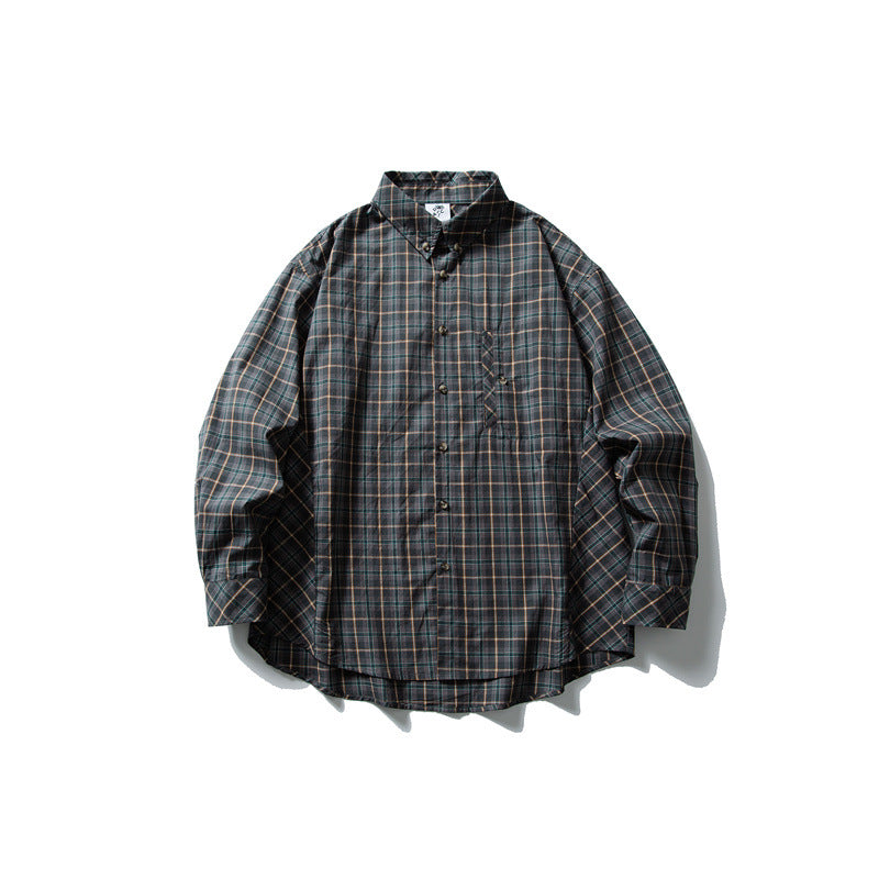 Casual Long Sleeved Checkered Shirt for Men and Women
