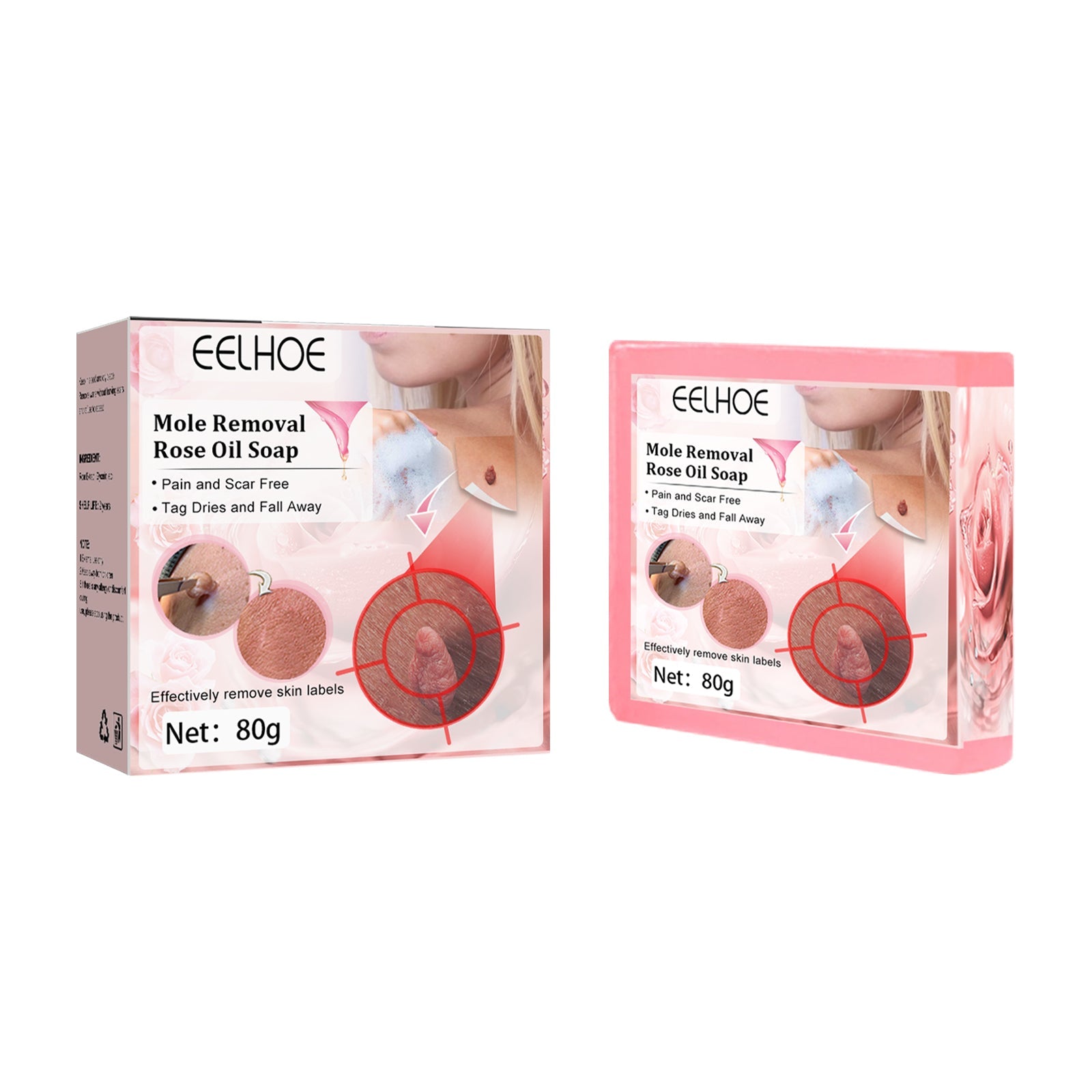 Verruca Rose Essential Oil Soap Body Cleaning Nevus Verruca Face And Neck Silk Verruca Essence Soap - Korvel