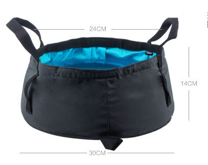 NatureHike8.5L Water Washbasin Ultralight Portable Outdoor Nylon Folding Wash Bag Foot Bath Camping Equipment Travel Kits - Korvel