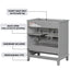 30-Inch Gray Bathroom Vanity Base Only