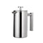 Coffee pot 304 stainless steel French press double-layer hand-pour straight handle coffee brewing pot - Korvel