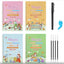 Full English version of calligraphy stickers Children's groove copybook Student hard pen practice copybook Magic writing sticker - Korvel
