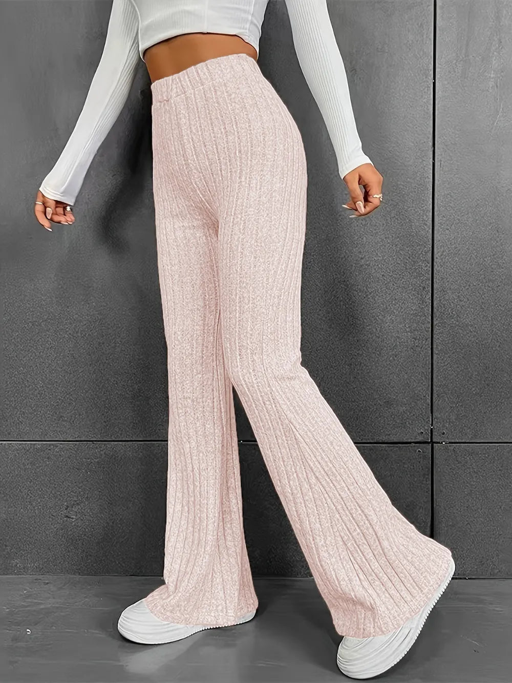Stylish High-Waisted Micro Flared Pants for Women