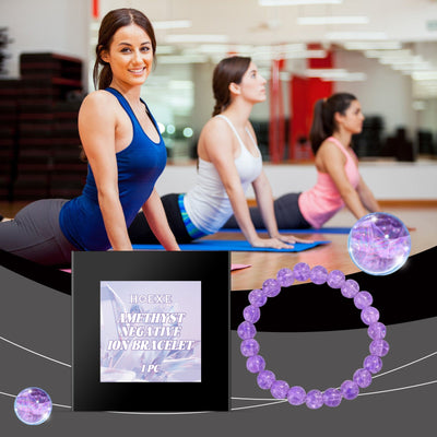 Purple Bracelet Purple Rabbit Hair Crystal Personality Trend Fashion With Purple Hand Beaded Bracelet - Korvel
