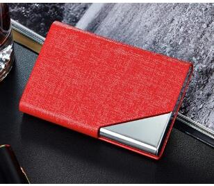 Itapkris Business ID Credit Card Holder For Women Men Fashion Brand Metal Aluminum Card Case PU Leather Porte Carte - Korvel