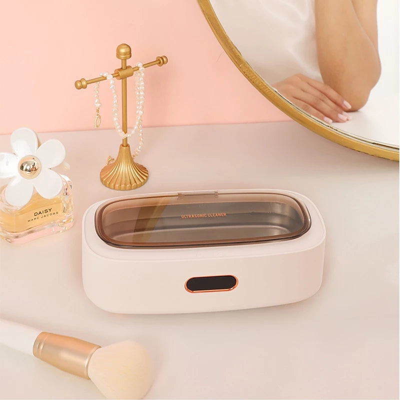Ultrasonic Cleaner Jewelry Glasses Ultrasonic Cleaning Machine 45KHz High Frequency Vibration Bath Washer for Watch Makeup Brush - Korvel