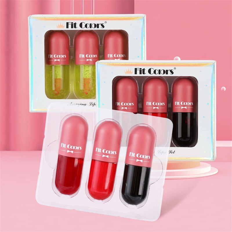 Conjunto de Brillo Labial Perlescente Rico - Hidratante y Humectante