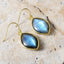 Copper Stone Teardrop Earrings - Korvel